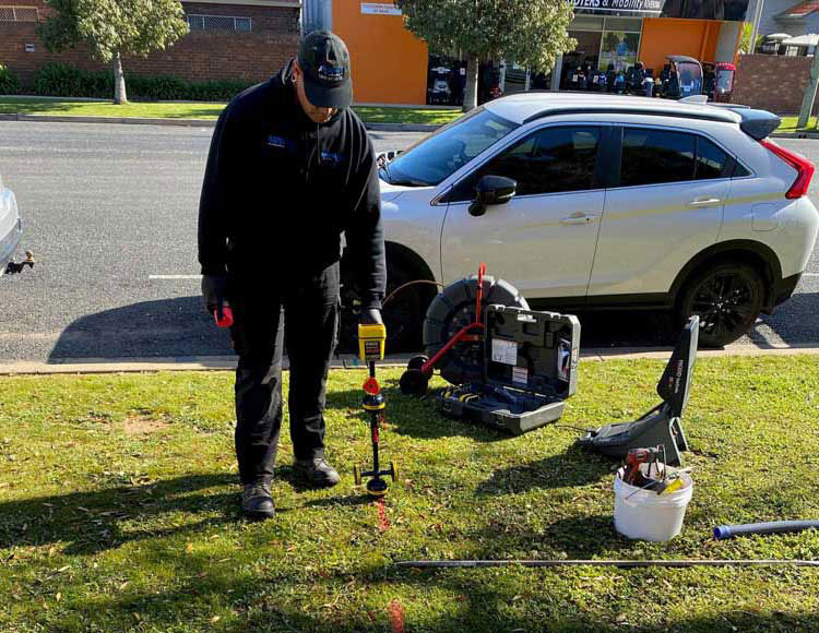 Eletronic Pipe Location Mark Ellison Plumbing